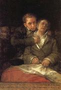 Francisco Goya Self-Portrait with Dr Arrieta oil painting artist